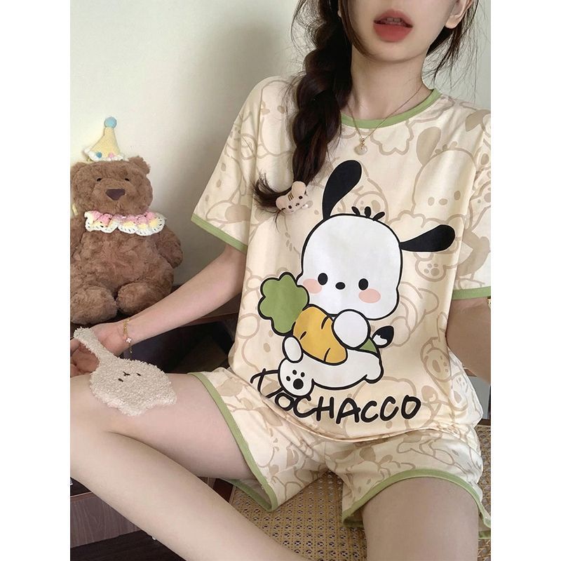 Summer Short Set - 잠옷 베스트셀러 포차코 새로운 여름 귀여운