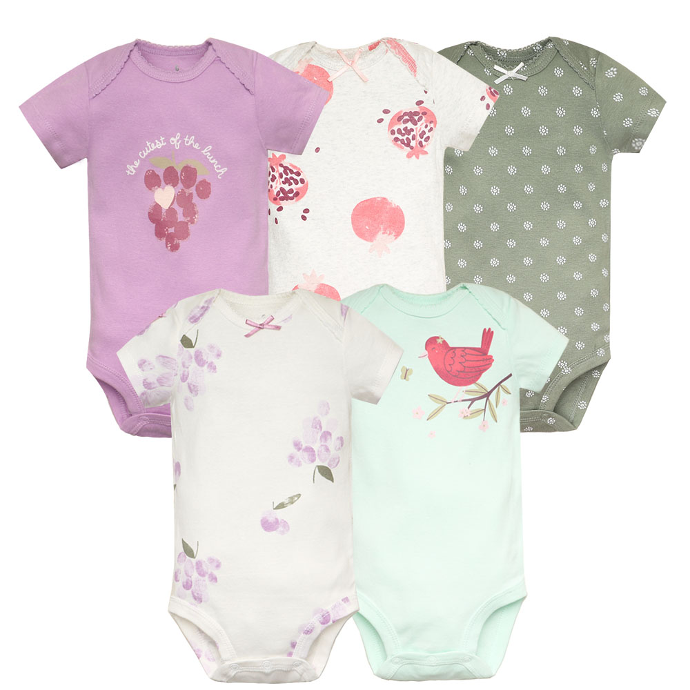 Baby Clothing Outlet - 5 개/몫 아기 Bodysuit 패션 소녀