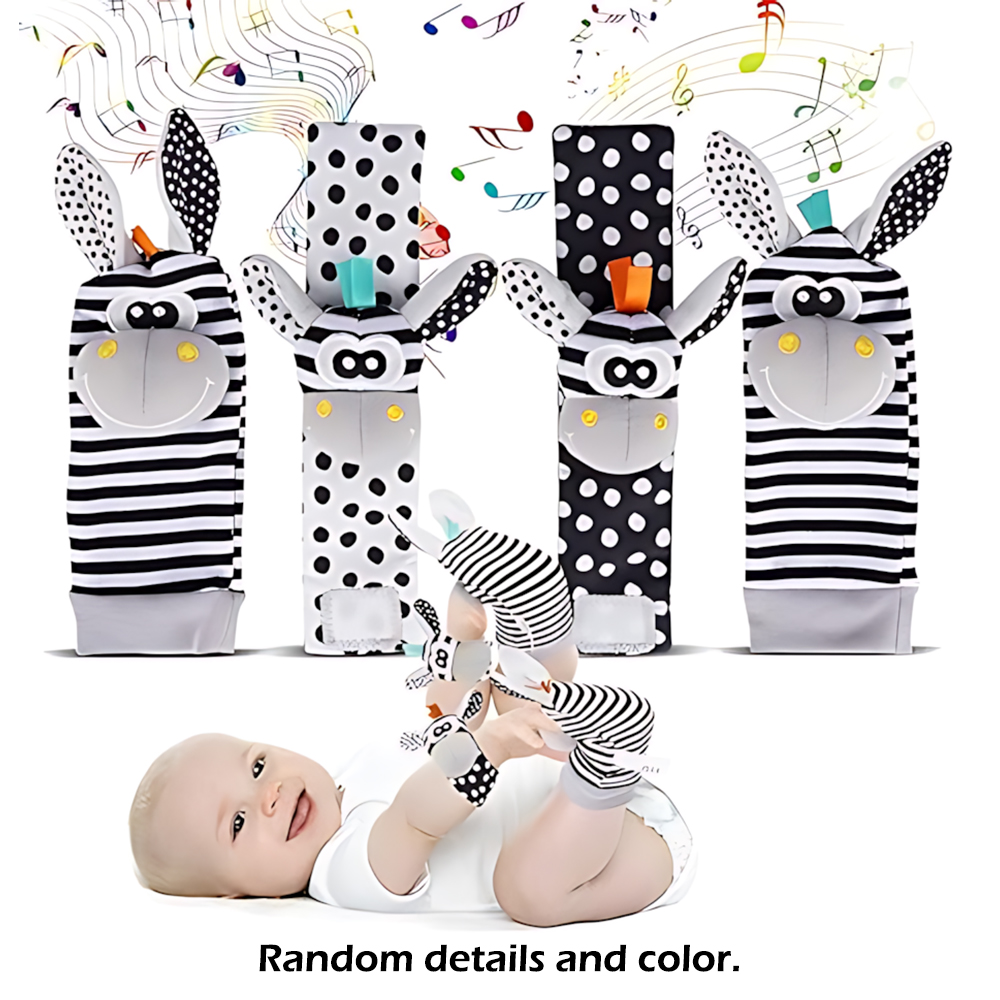 Toddler Sock Set - 4 개/대 아기 유아 손목 딸랑이