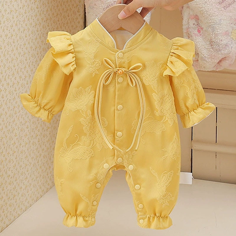 Baby Clothing Yellow - 봄 가을 유아 소녀 옷 중국