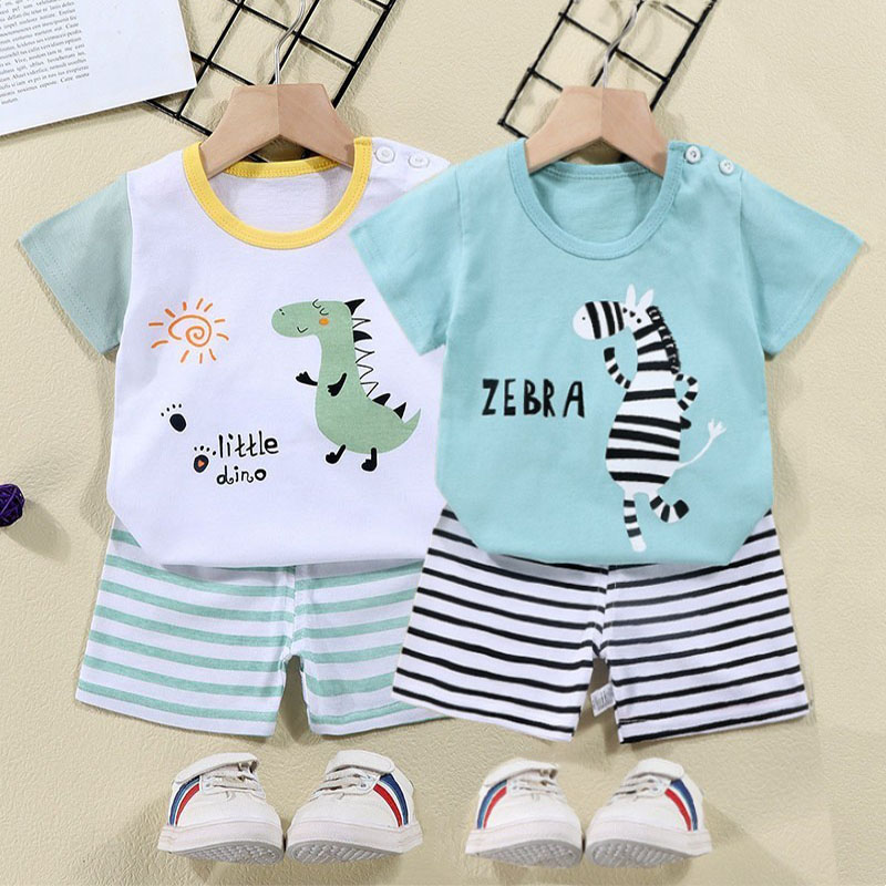 Baby Clothing Deals - 코튼 티셔츠 + 반바지 2 피스