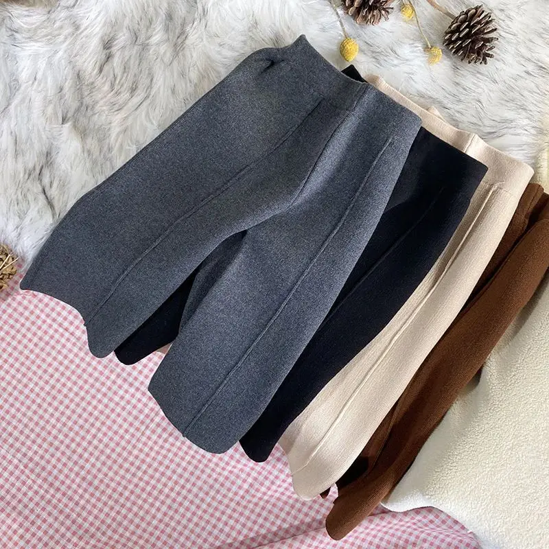 Baby Girl Clothing Zara - 가을 겨울 어린이 두꺼운 니트 스트레이트