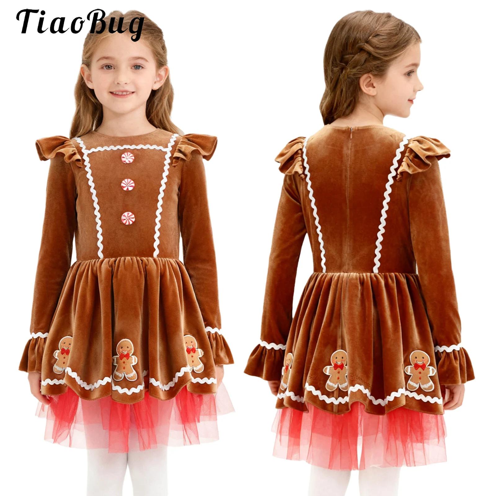 Baby Tutu Skirt - 여자 생강빵 의상 귀여운 긴 소매
