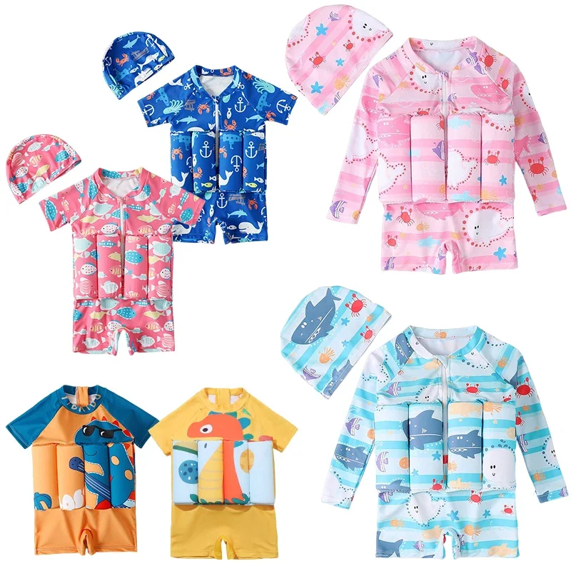 Baby Clothing Deals - 어린이 부력 수영복 만화 프린트 수영복