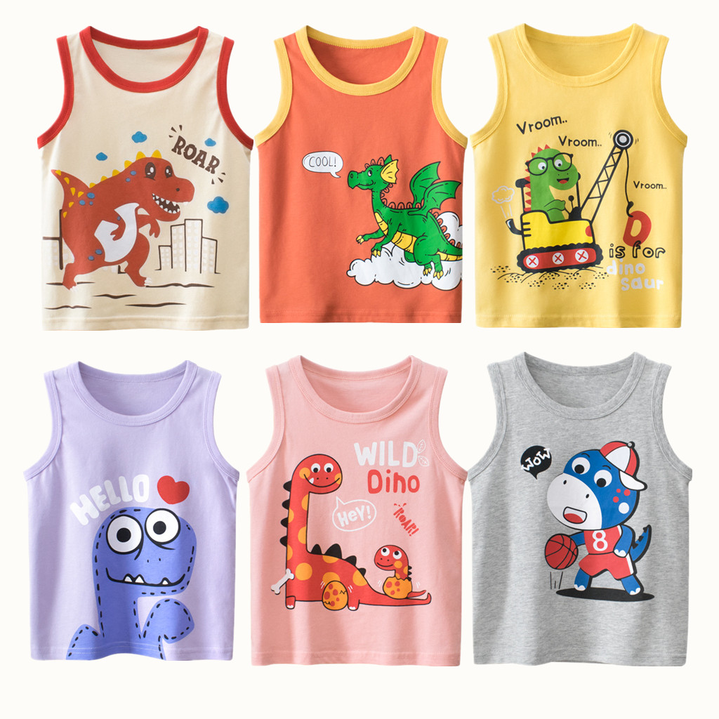 Baby Clothing Deals - 2023 여름 여아용 어린이 조끼, 100%