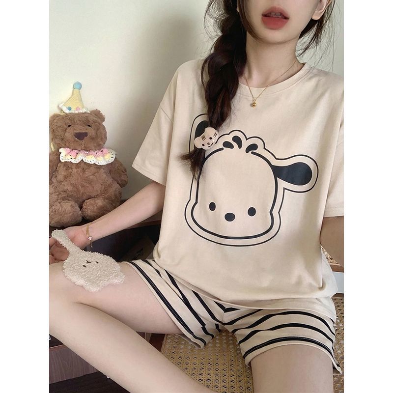 잠옷 베스트셀러 포차코 새로운 여름 귀여운 여성용 반팔 - Summer Short Set 리뷰 및 가격