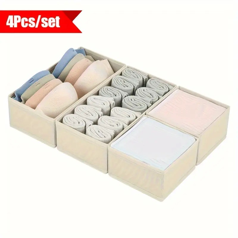 4개 접이식 서랍 정리함 속옷 양말 브라 옷 보관함 옷 - Baby Clothes Organiser 리뷰 및 가격