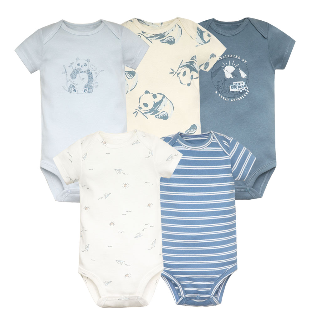 5 개/몫 아기 Bodysuit 패션 소녀 옷 면화 신 - Baby Clothing Outlet 리뷰 및 가격