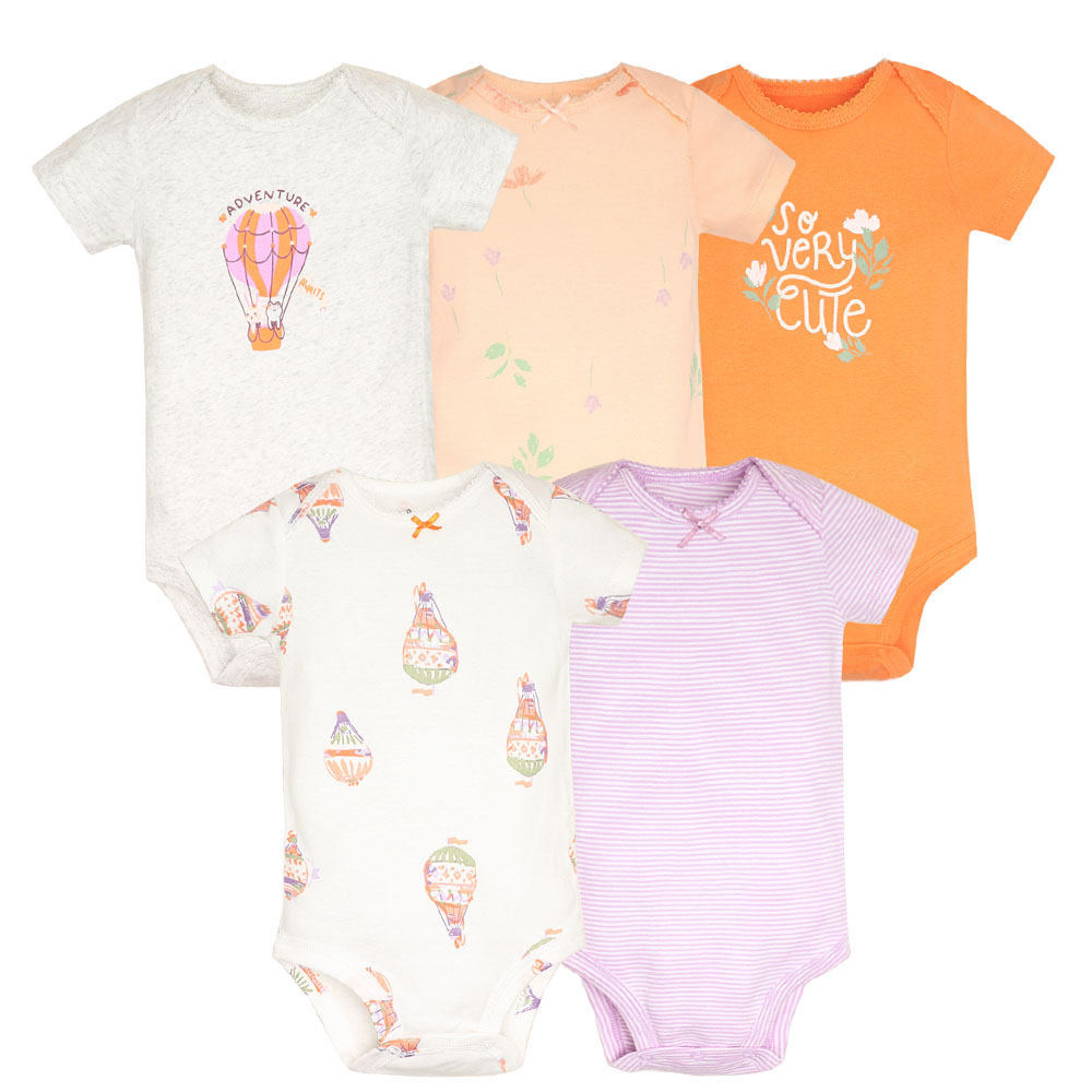 5 개/몫 아기 Bodysuit 패션 소녀 옷 면화 신 - Baby Clothing Outlet 리뷰 및 가격
