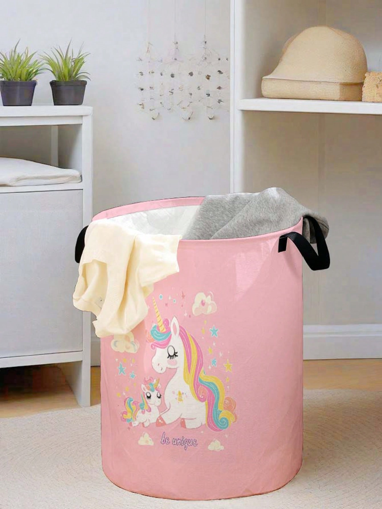 유니콘 세탁 바구니, 접이식 대용량 캔버스 수납통, 어 - Baby Clothes Organiser 리뷰 및 가격
