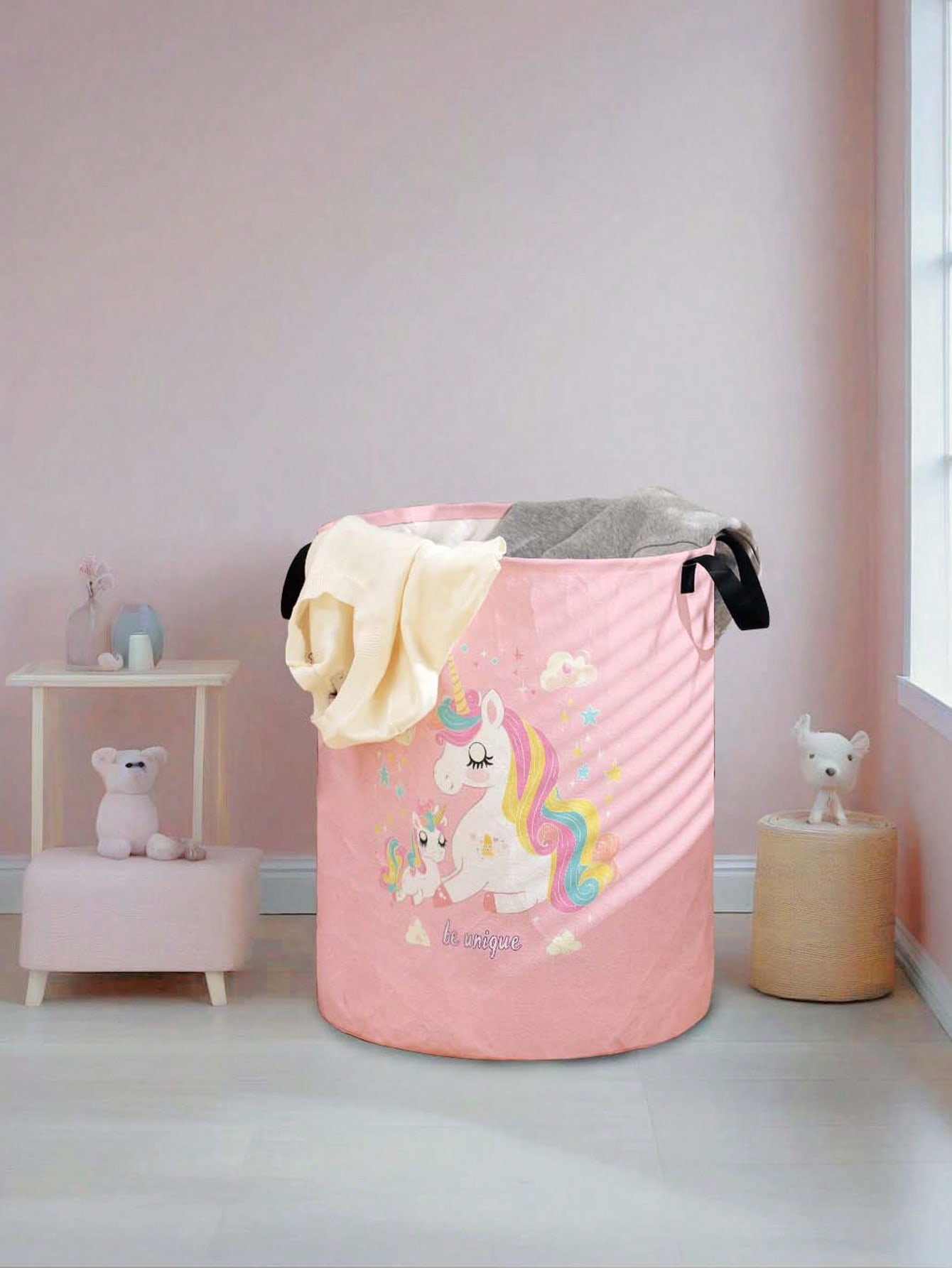 유니콘 세탁 바구니, 접이식 대용량 캔버스 수납통, 어 - Baby Clothes Organiser 리뷰 및 가격