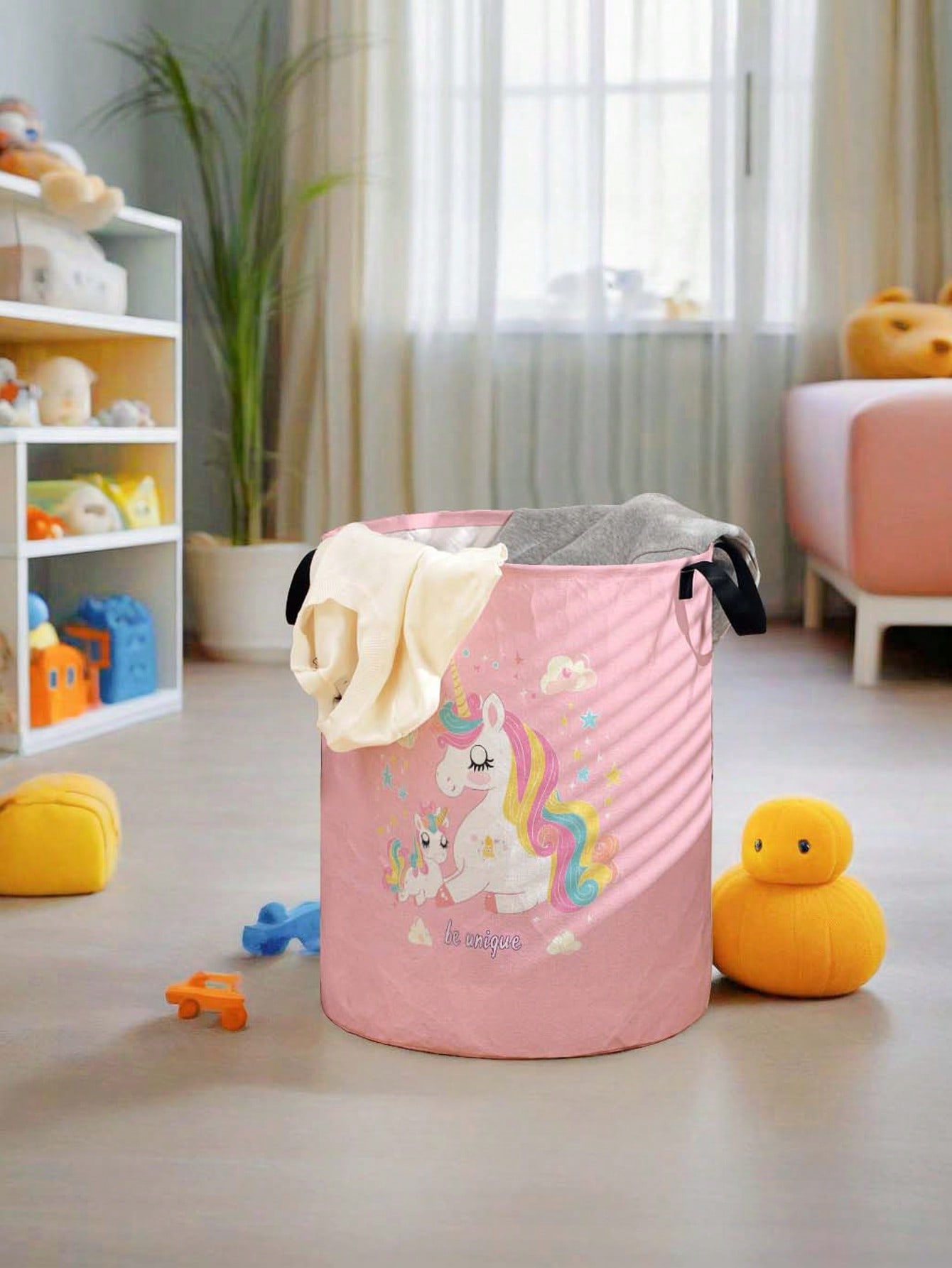 유니콘 세탁 바구니, 접이식 대용량 캔버스 수납통, 어 - Baby Clothes Organiser 리뷰 및 가격