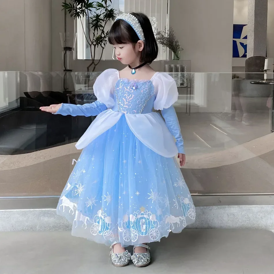 신데렐라 공주 코스프레 드레스 소녀 키즈 볼 가운 스팽 - Baby Tutu Skirt 리뷰 및 가격
