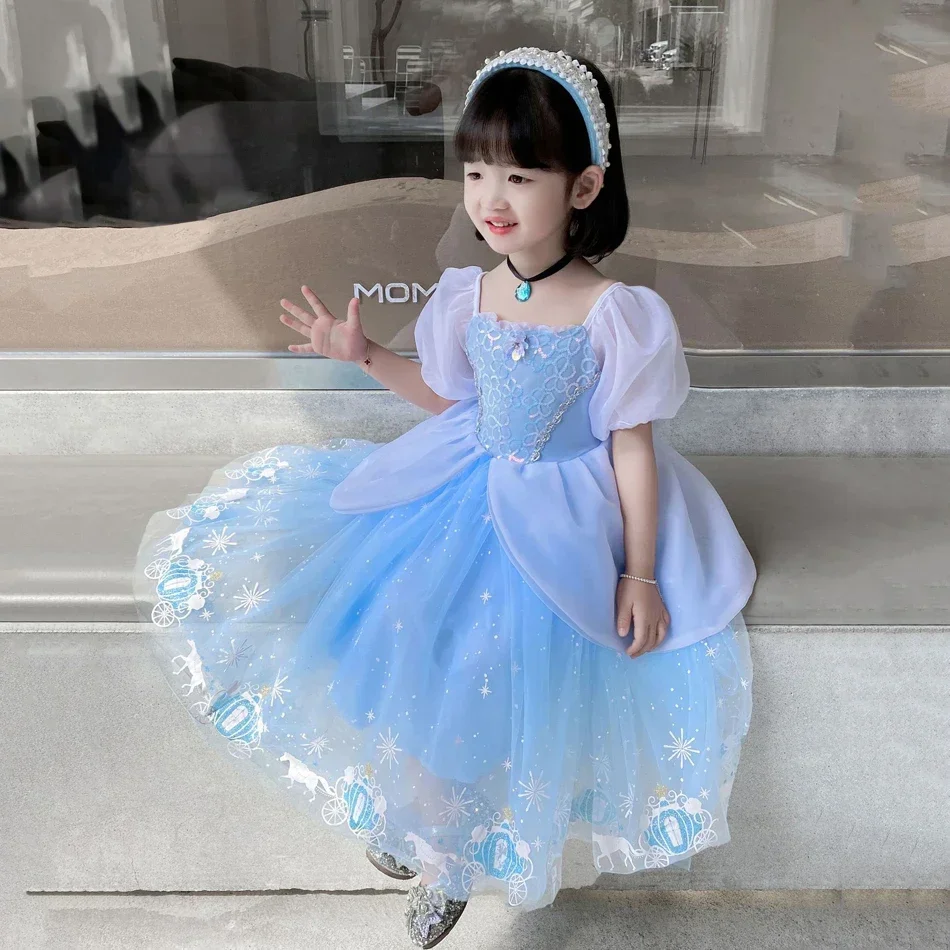신데렐라 공주 코스프레 드레스 소녀 키즈 볼 가운 스팽 - Baby Tutu Skirt 리뷰 및 가격