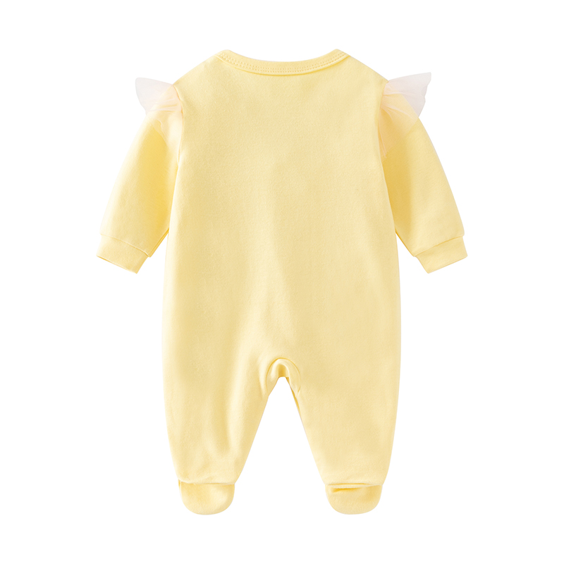 신생아 여아 봄 & 가을 긴팔 점프수트 순면 귀여운 노 - Baby Clothing Yellow 리뷰 및 가격