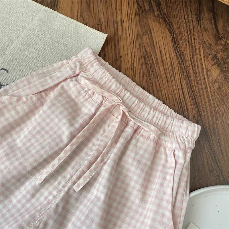 아동 의류 세트 활 짧은 소매 탑 + 격자 무늬 넓은  - Baby Girl Clothing Zara 리뷰 및 가격