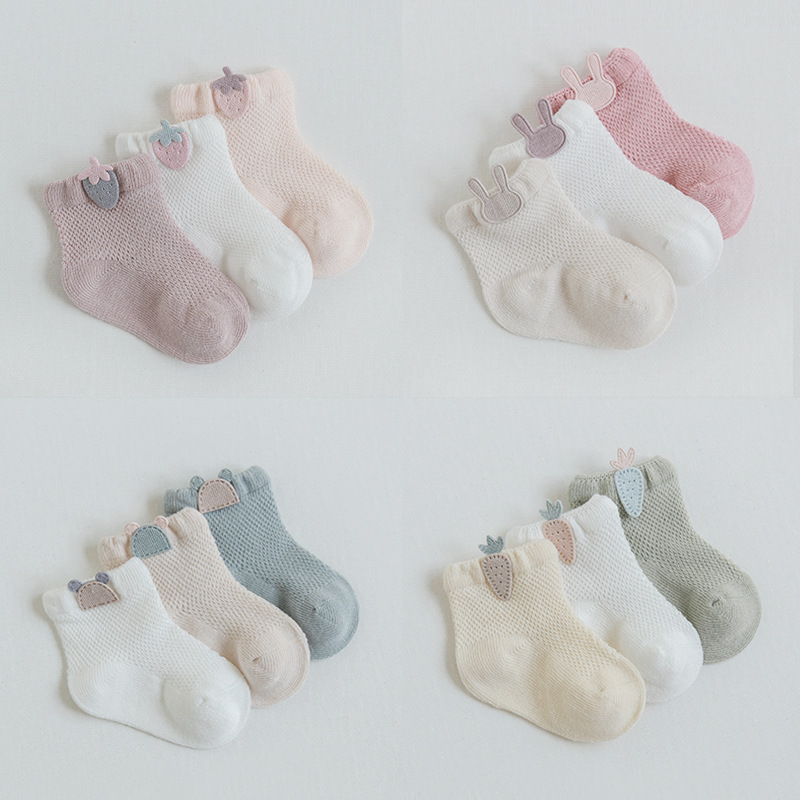 메쉬 소재 아기 양말 여아용 남아용 3 켤레/세트, 봄 - Toddler Sock Set 리뷰 및 가격