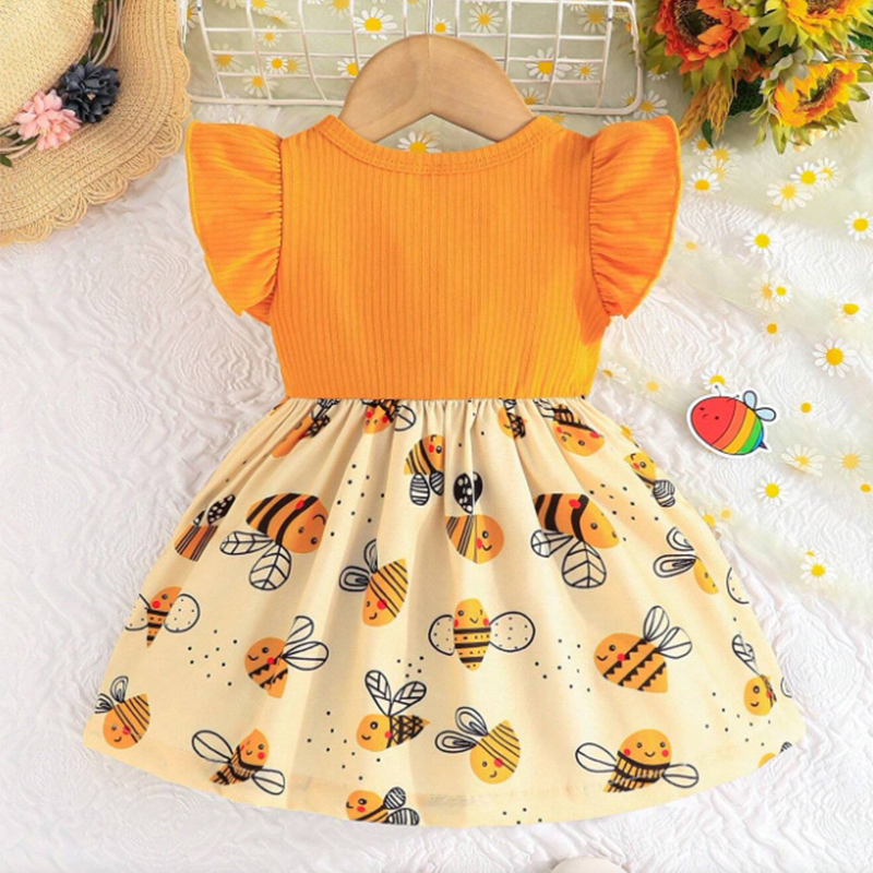 귀여운 꿀벌 어린이 민소매 및 활 머리띠, 0-3 세  - Baby Clothing Yellow 리뷰 및 가격