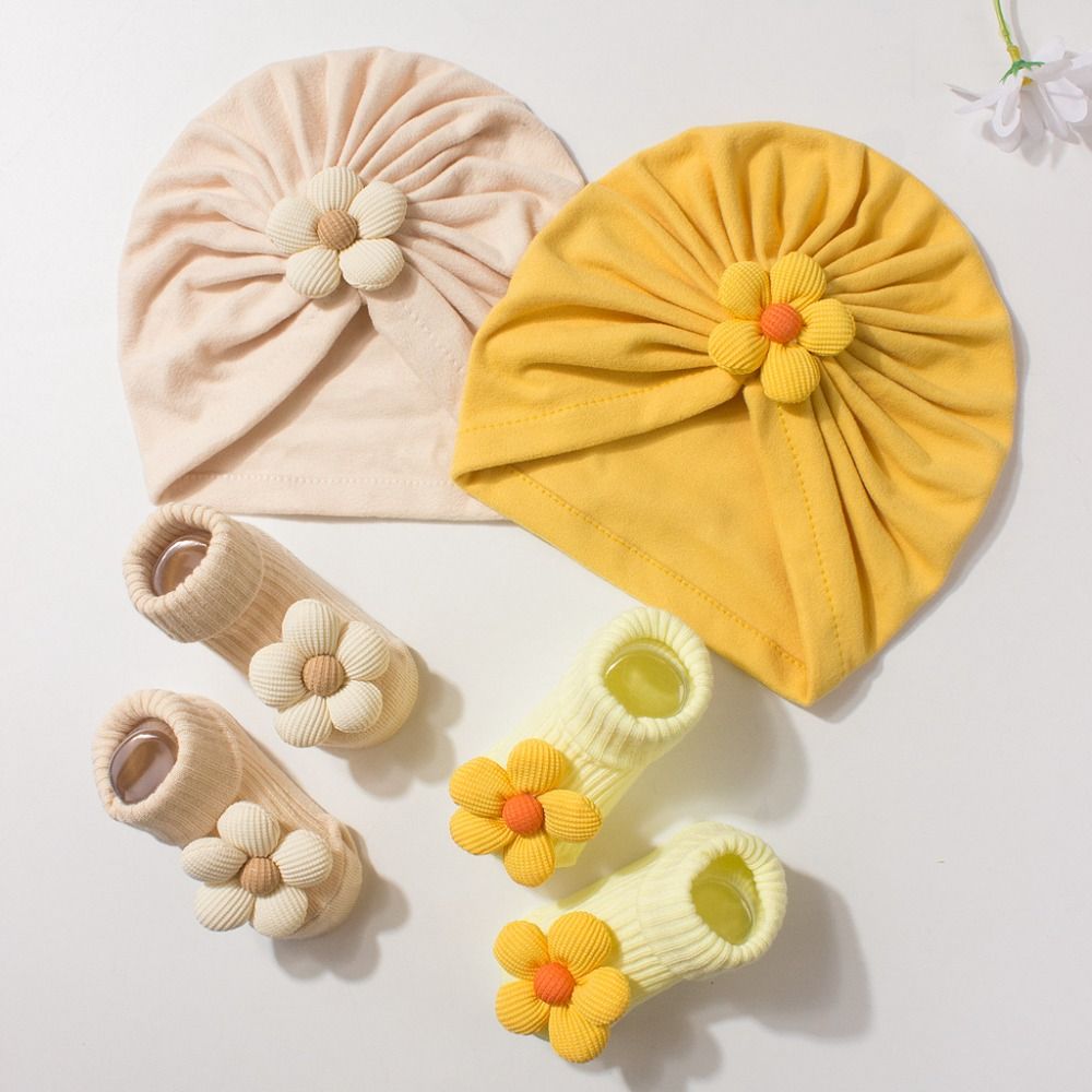 달콤한 큰 꽃무늬 아기 모자 양말 세트, 편안하고 미끄 - Toddler Sock Set 리뷰 및 가격