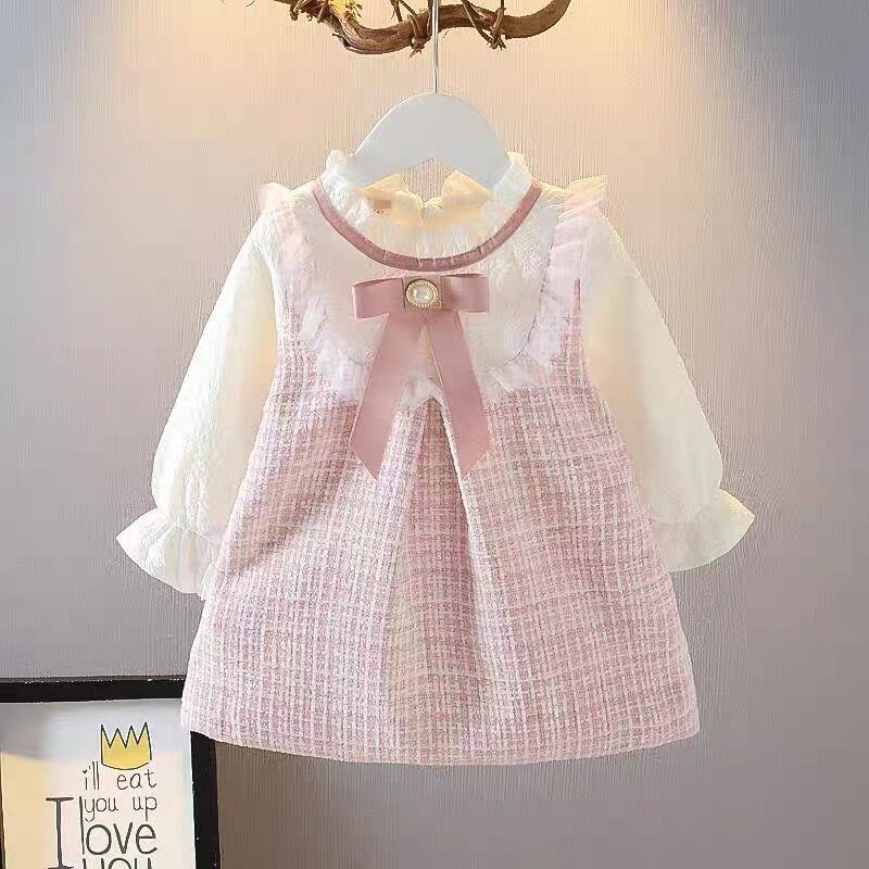 여자 긴 소매 치마 귀여운 느슨한 드레스 겉옷 봄 새로 - Baby Girl Clothing Zara 리뷰 및 가격
