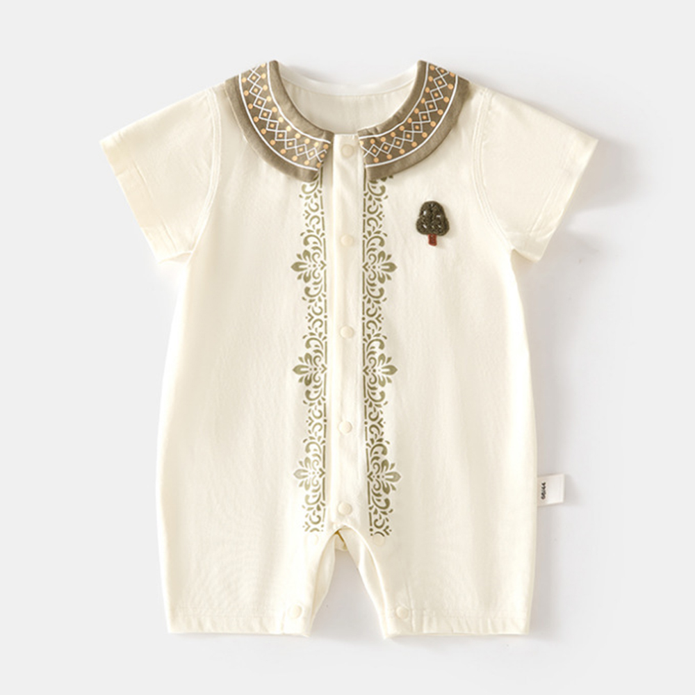 아기 여자아이 여름 얇은 면 소재 남자아이 롬퍼 반팔  - Baby Clothing Cheap 리뷰 및 가격