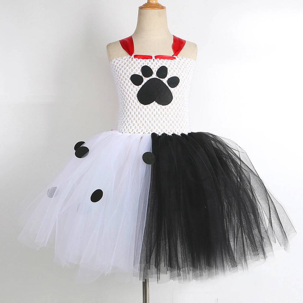 달마시안 개 투투 드레스 아기 소녀를위한 흰색 검은 반 - Baby Tutu Skirt 리뷰 및 가격