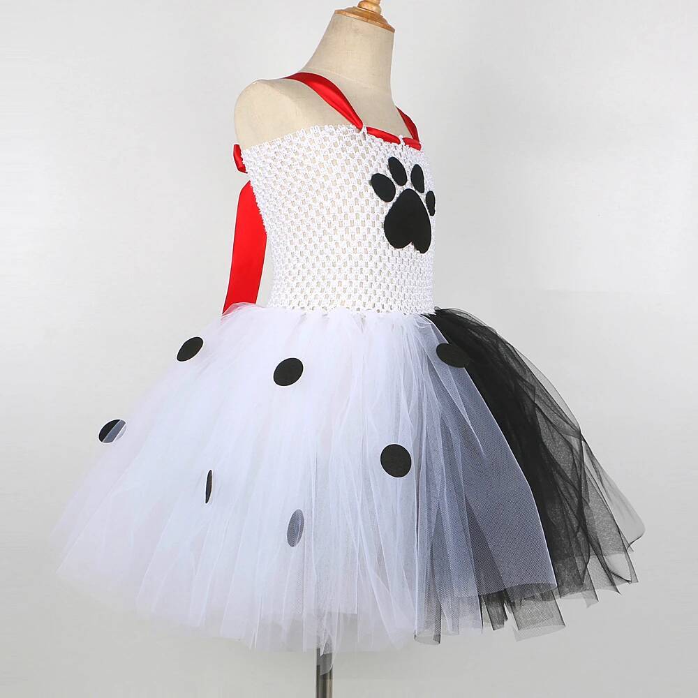 달마시안 개 투투 드레스 아기 소녀를위한 흰색 검은 반 - Baby Tutu Skirt 리뷰 및 가격