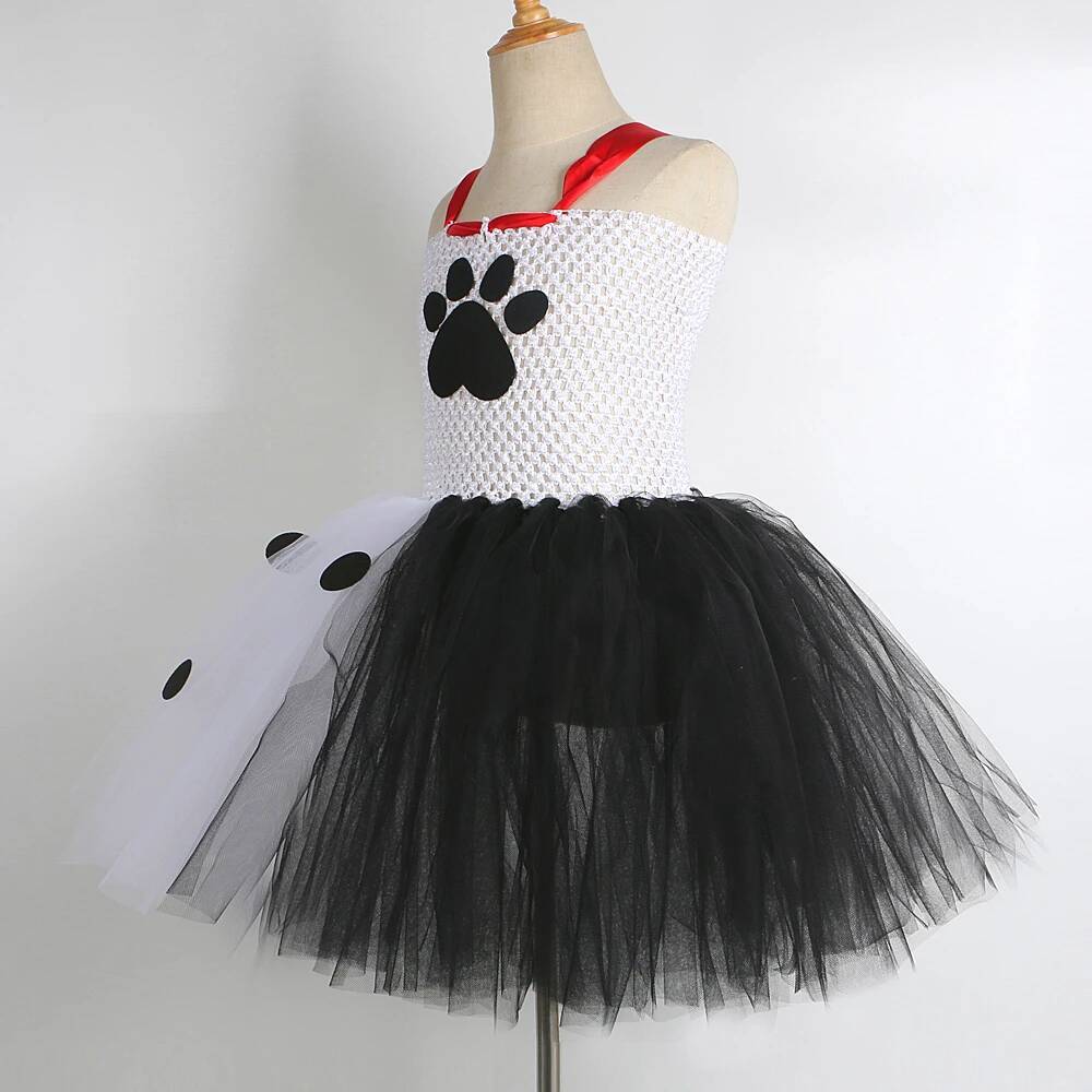 달마시안 개 투투 드레스 아기 소녀를위한 흰색 검은 반 - Baby Tutu Skirt 리뷰 및 가격