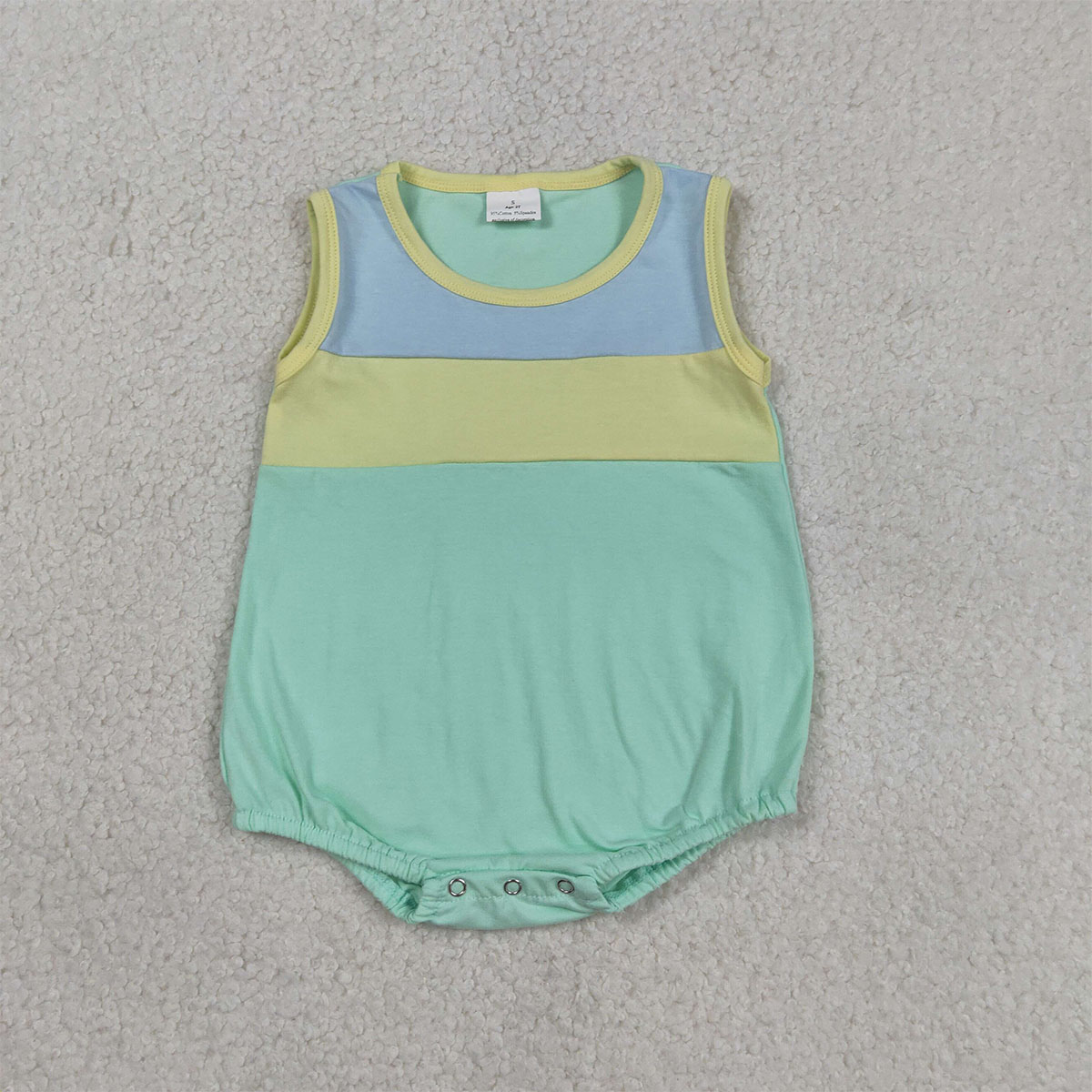 신생아 아기 소년 민소매 블루 옐로우 아쿠아 롬퍼 유아 - Baby Clothing Yellow 리뷰 및 가격