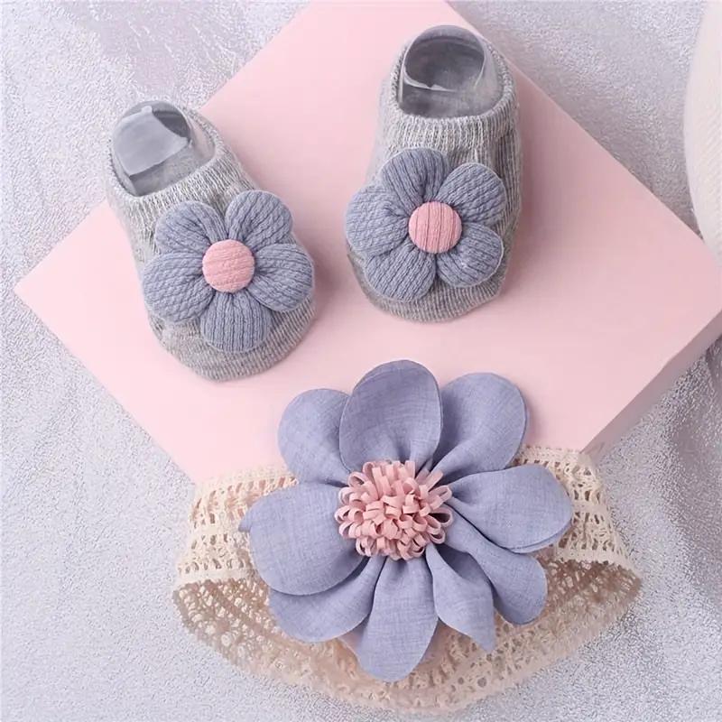 아기 꽃 머리끈 양말 세트, 아동 보트 양말, 바닥 양 - Toddler Sock Set 리뷰 및 가격