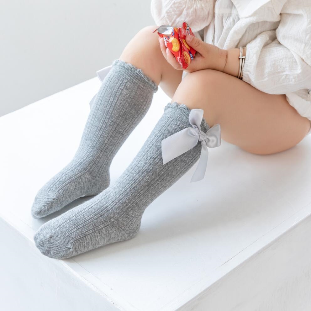 3 짝/대/세트 아기 소녀 양말 큰 활 무릎 높은 어린 - Toddler Sock Set 리뷰 및 가격