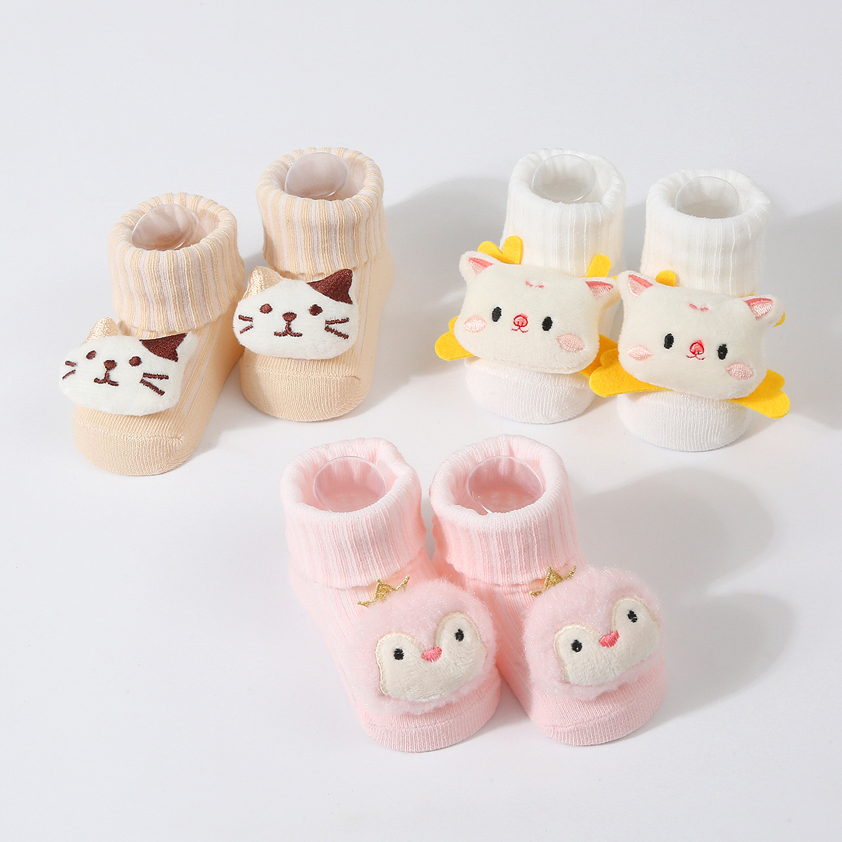 3 짝/대 아기 양말 소녀 소년 신생아 액세서리 만화  - Baby Clothing Deals 리뷰 및 가격