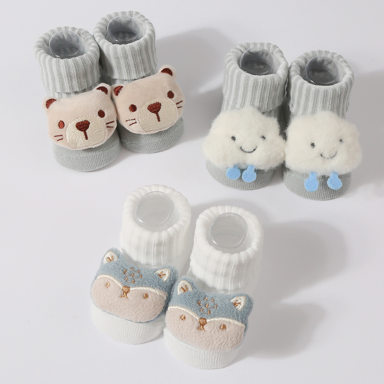 3 짝/대 아기 양말 소녀 소년 신생아 액세서리 만화  - Baby Clothing Deals 리뷰 및 가격