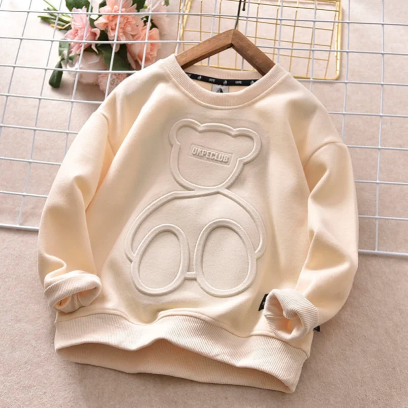 새 봄 가을 스틸 프린트 베어 스웨트 소년 의류 청소년 - Baby Girl Clothing Zara 리뷰 및 가격