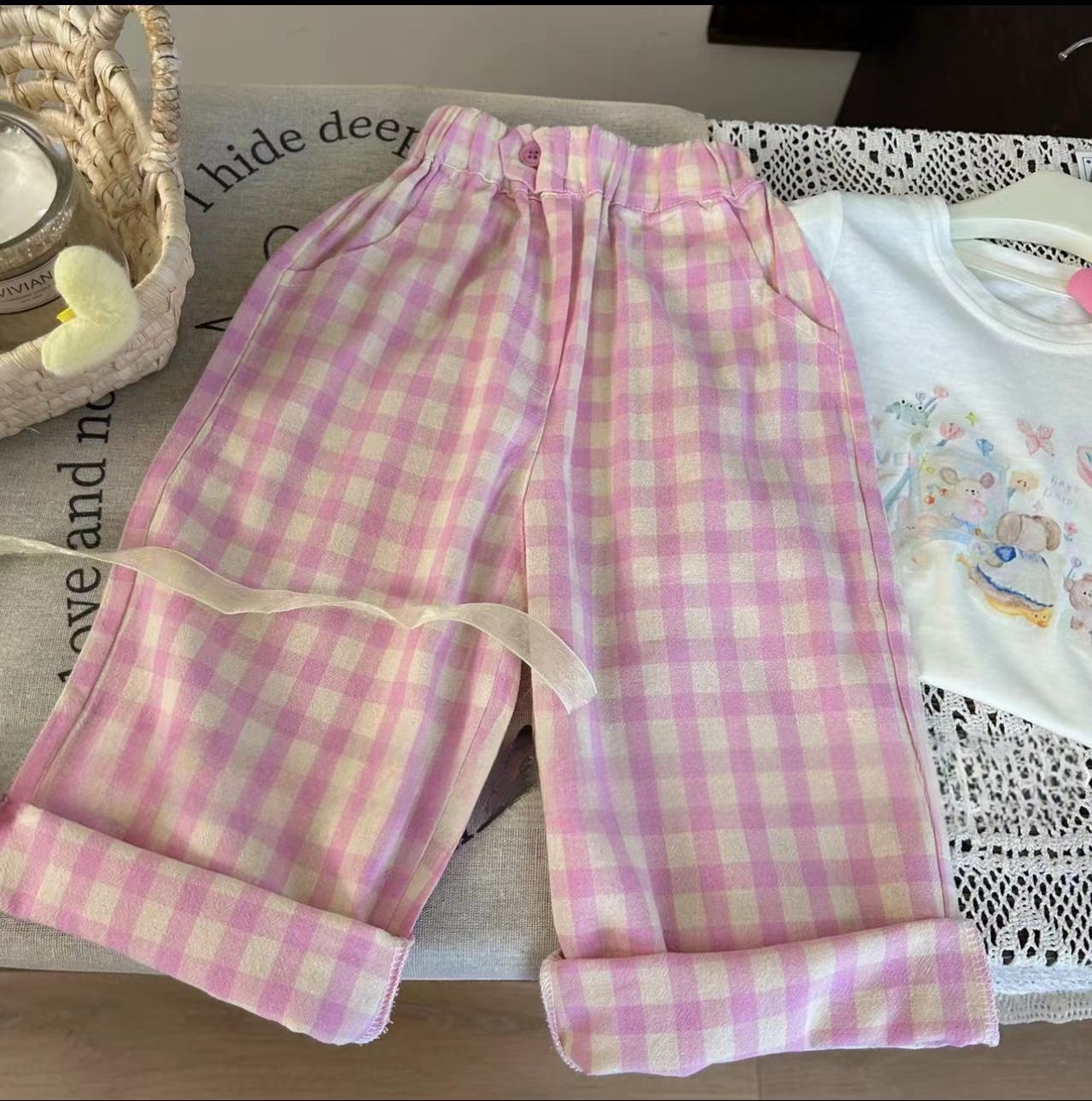 아동 의류 세트 동물 프린트 반팔 탑 + 격자 무늬 와 - Baby Girl Clothing Zara 리뷰 및 가격