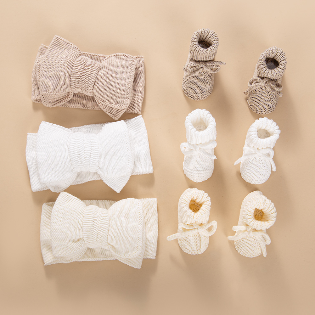 2개/세트 두꺼운 니트 큰 리본 아기 헤어밴드 머리끈  - Toddler Sock Set 리뷰 및 가격