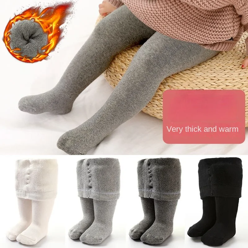 부드러운 코튼 아기 타이츠, 두꺼운 따뜻한 아기 소녀  - Baby Clothing Deals 리뷰 및 가격
