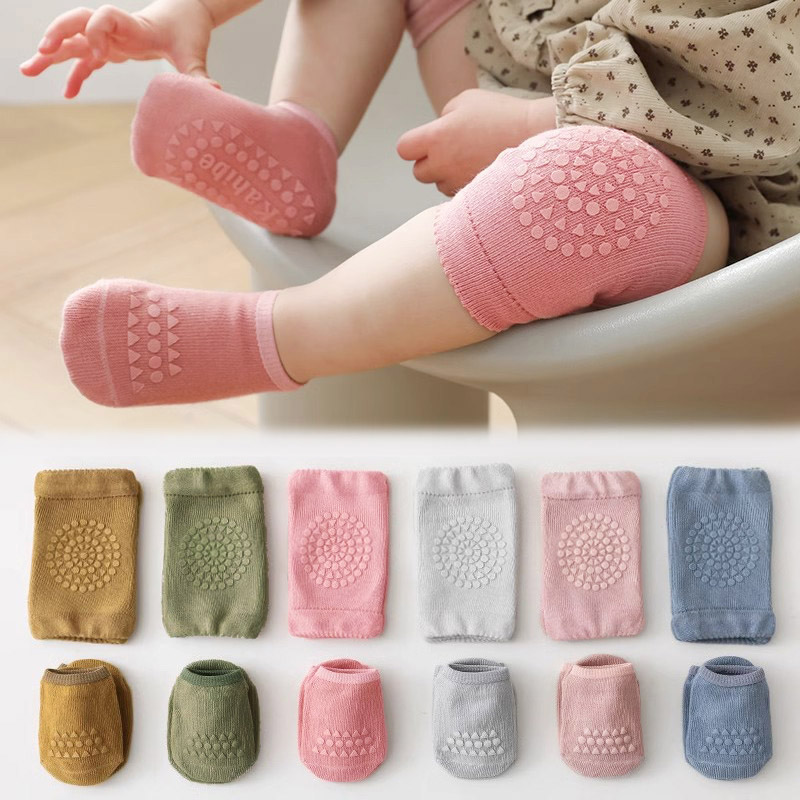 아기 양말과 무릎 보호대 3세트, 단색 미끄럼 방지,  - Toddler Sock Set 리뷰 및 가격