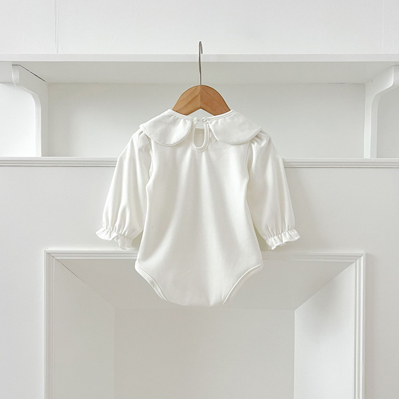 여아용 자수 칼라 롬퍼, 유아 의류, 코튼 화이트, 용 - Baby Girl Clothing Zara 리뷰 및 가격
