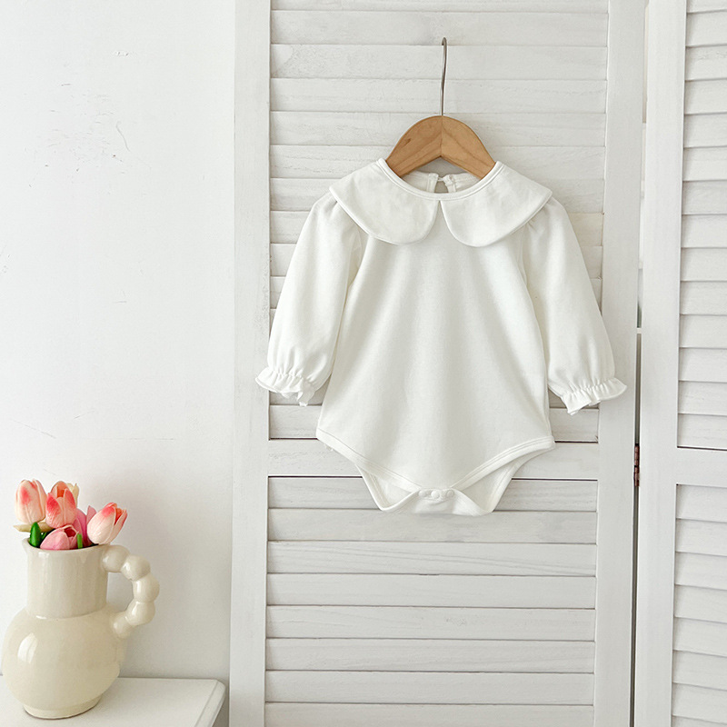 여아용 자수 칼라 롬퍼, 유아 의류, 코튼 화이트, 용 - Baby Girl Clothing Zara 리뷰 및 가격