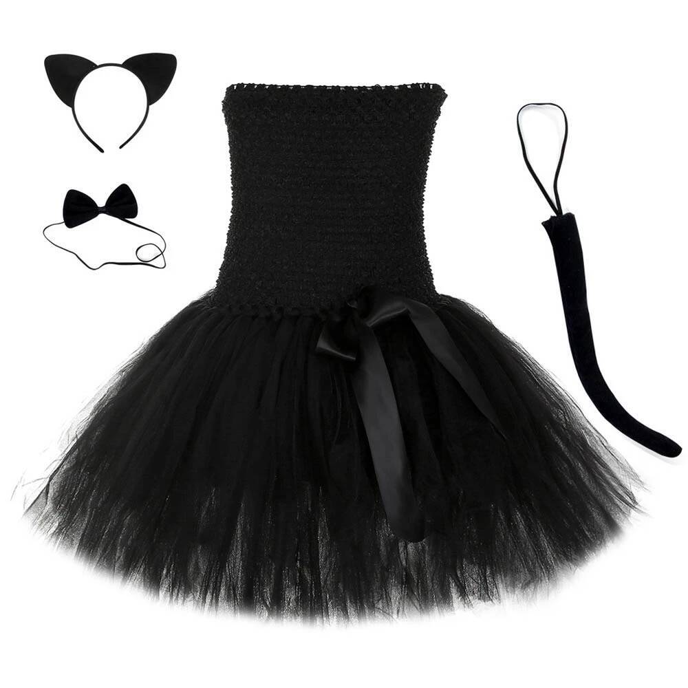 귀여운 검은 고양이 투투 드레스 아기 소녀 생일 드레스 - Baby Tutu Skirt 리뷰 및 가격