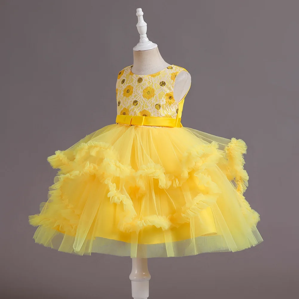 노랑 빨강 파랑 민소매 튜튜 공주 드레스 피아노 연주  - Baby Clothing Yellow 리뷰 및 가격