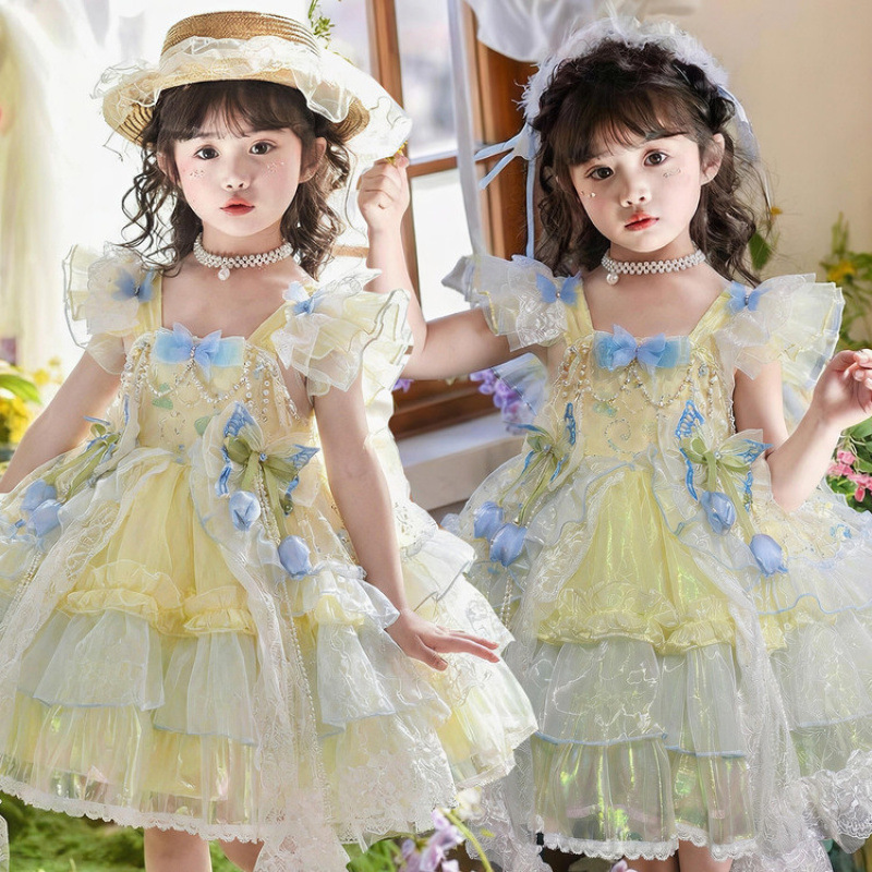 여아 고급 로리타 공주 드레스 아동 생일 드레스 여아  - Baby Clothing High End 리뷰 및 가격