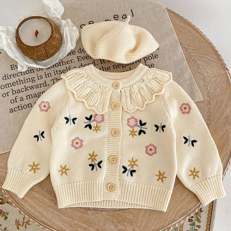 가을 카디건 다목적 소녀 아기 어린이 꽃 수 놓은 연꽃 - Baby Girl Clothing Zara 리뷰 및 가격