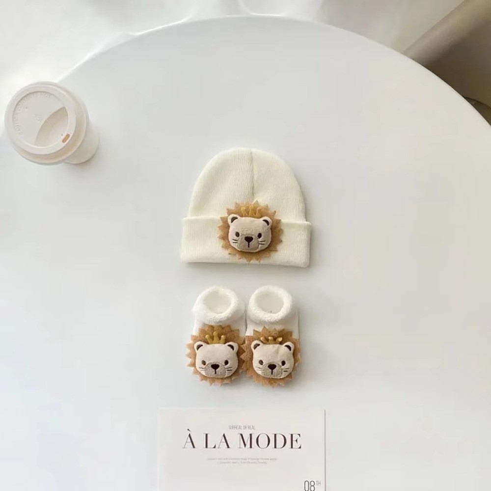 2개 세트 신생아용 만화 캐릭터 모자 양말 겨울 니트  - Toddler Sock Set 리뷰 및 가격