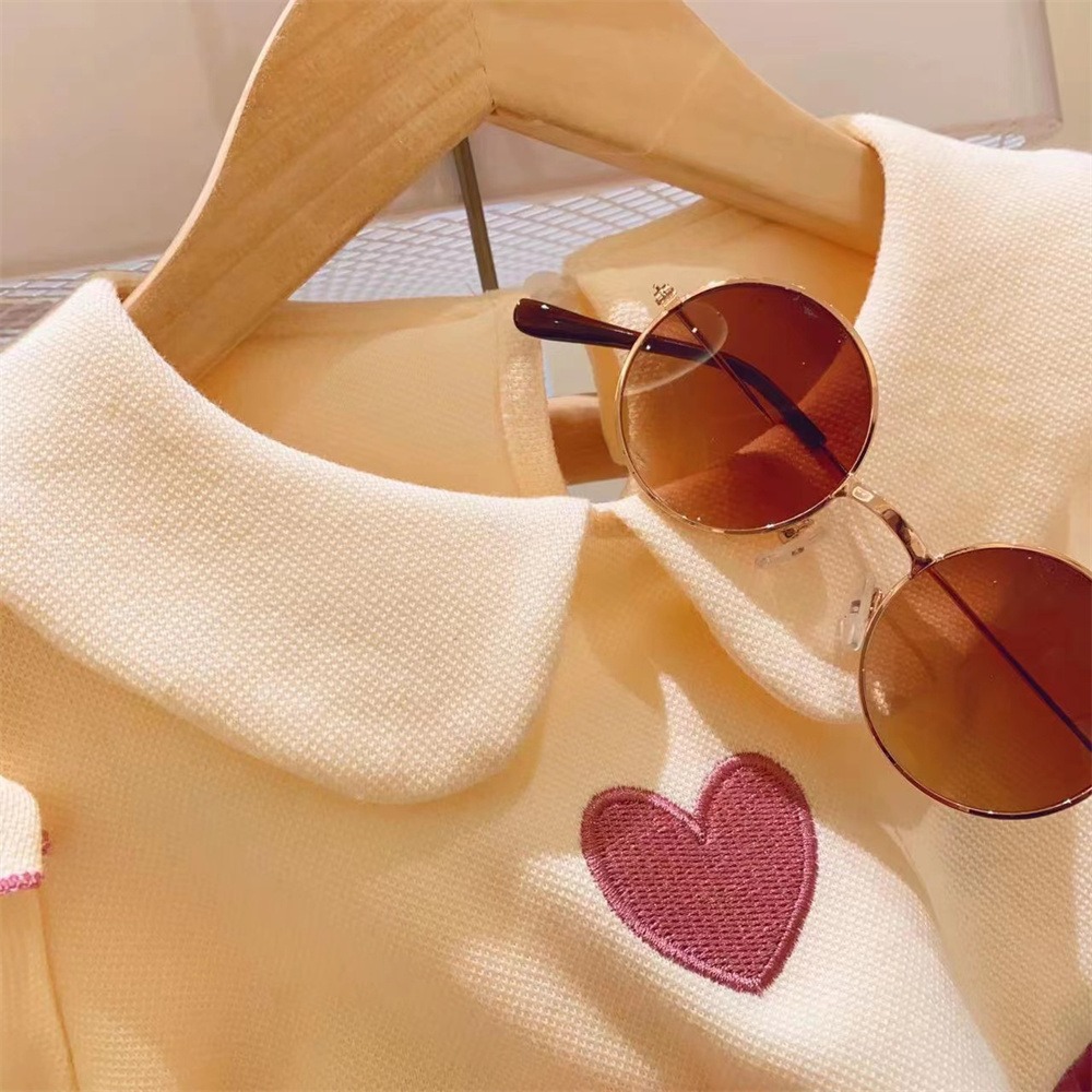 여름 새 아기 소녀 패션 의류 세트 자수 하트 패턴 티 - Baby Girl Clothing Zara 리뷰 및 가격