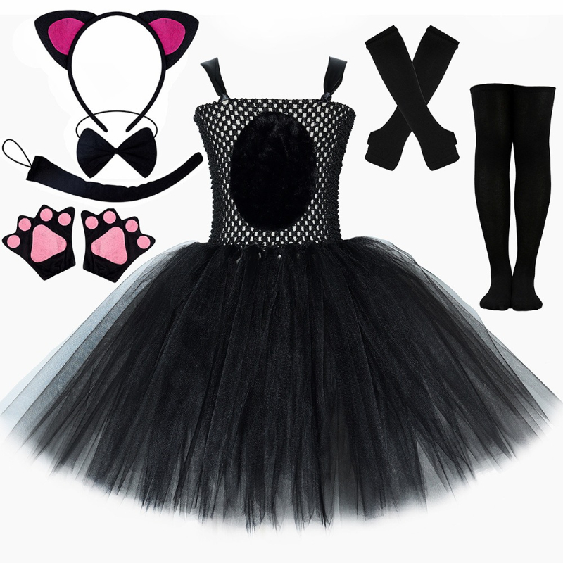 블랙 팬서 고양이 튜튜 드레스 코스튬 할로윈 카니발 파 - Baby Tutu Skirt 리뷰 및 가격