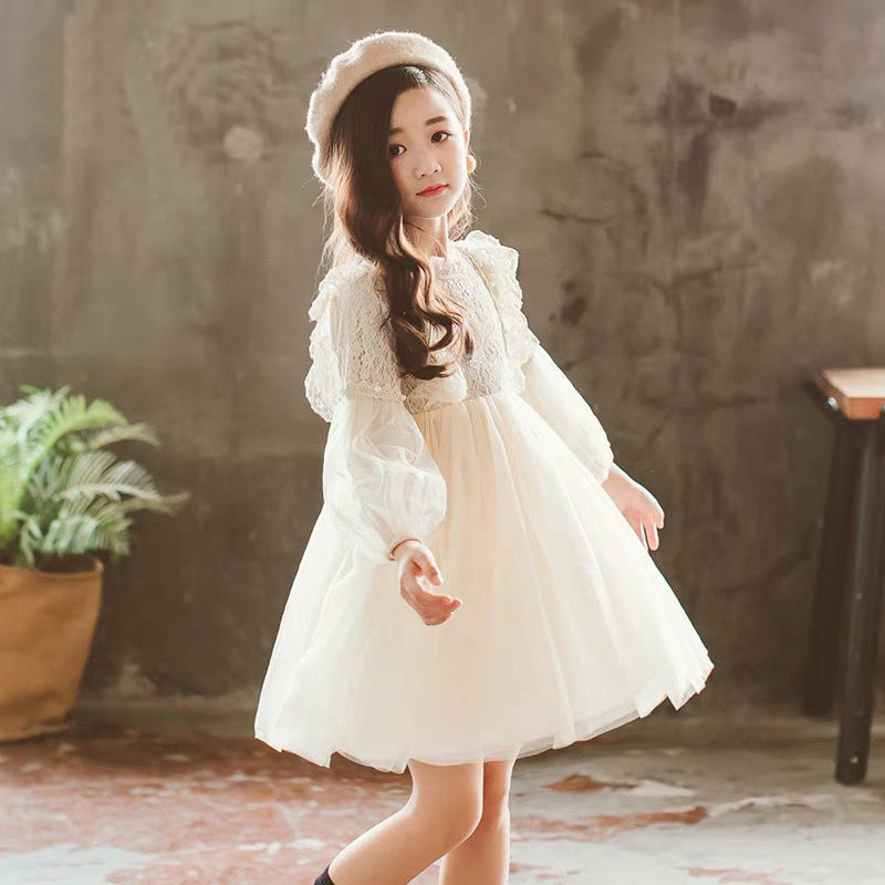 봄 가을 어린이 소녀 드레스 랜턴 슬리브 레이스 공주  - Baby Girl Clothing Zara 리뷰 및 가격
